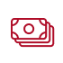 icon illustration of a stack of cash