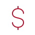 icon illustration of a dollar sign